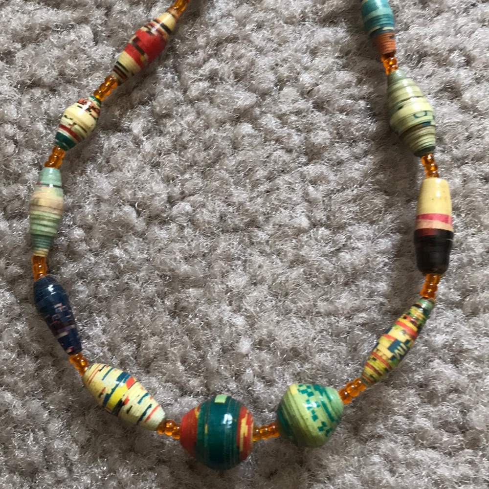 Ugandan Paper Bead Strand